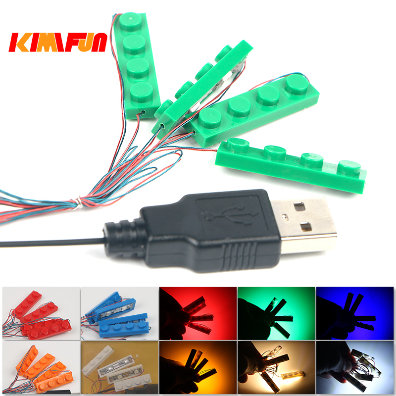 Lego Set Creator - مجموعتان من مصابيح LED 4 في