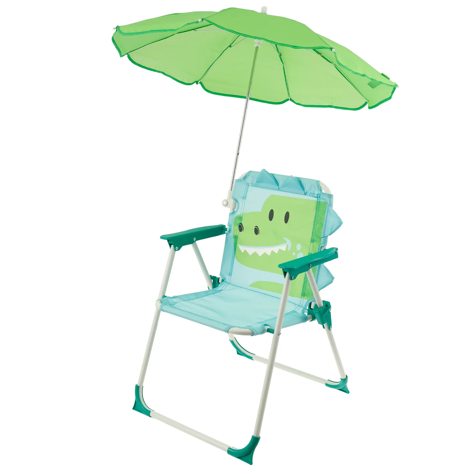 Kids Outdoor Lounge Chair With Umbrella - كرسي شاطئ قابل للطي للأطفال مع