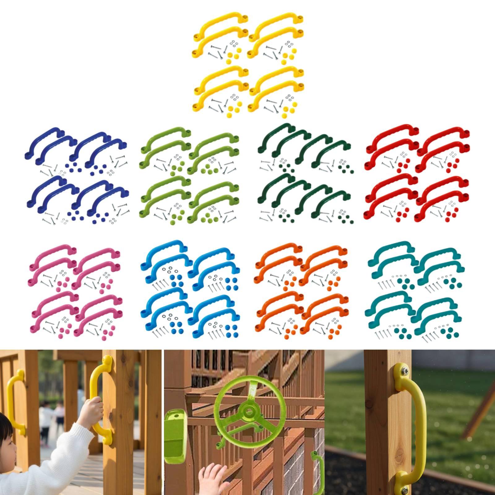 Kids Outdoor Treehouse - 8 قطع مقابض إطار التسلق سهلة