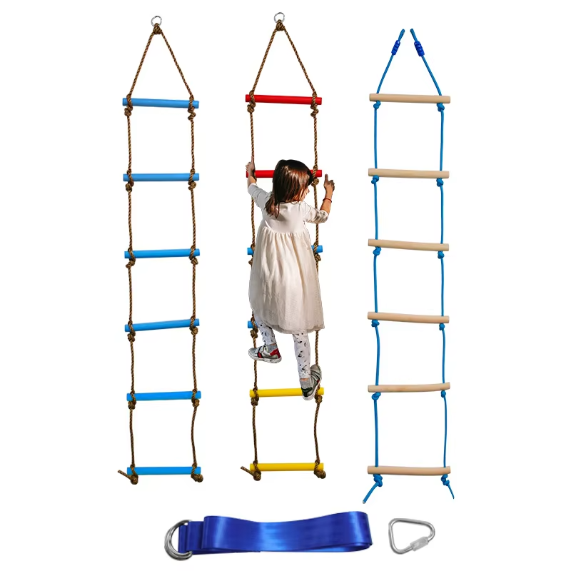 Kids Outdoor Treehouse - سلم تسلق بطول 6.6 قدم للأطفال،