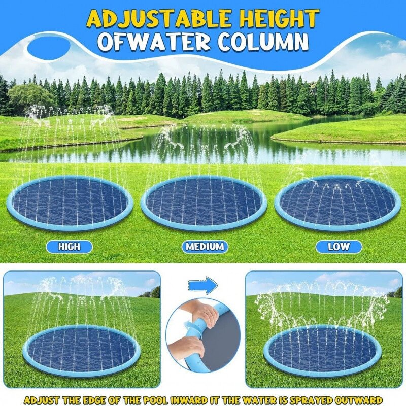 بساط رش ماء قابل للنفخ للأطفال - مراجعة Kids Outdoor Activity Centre وسعره