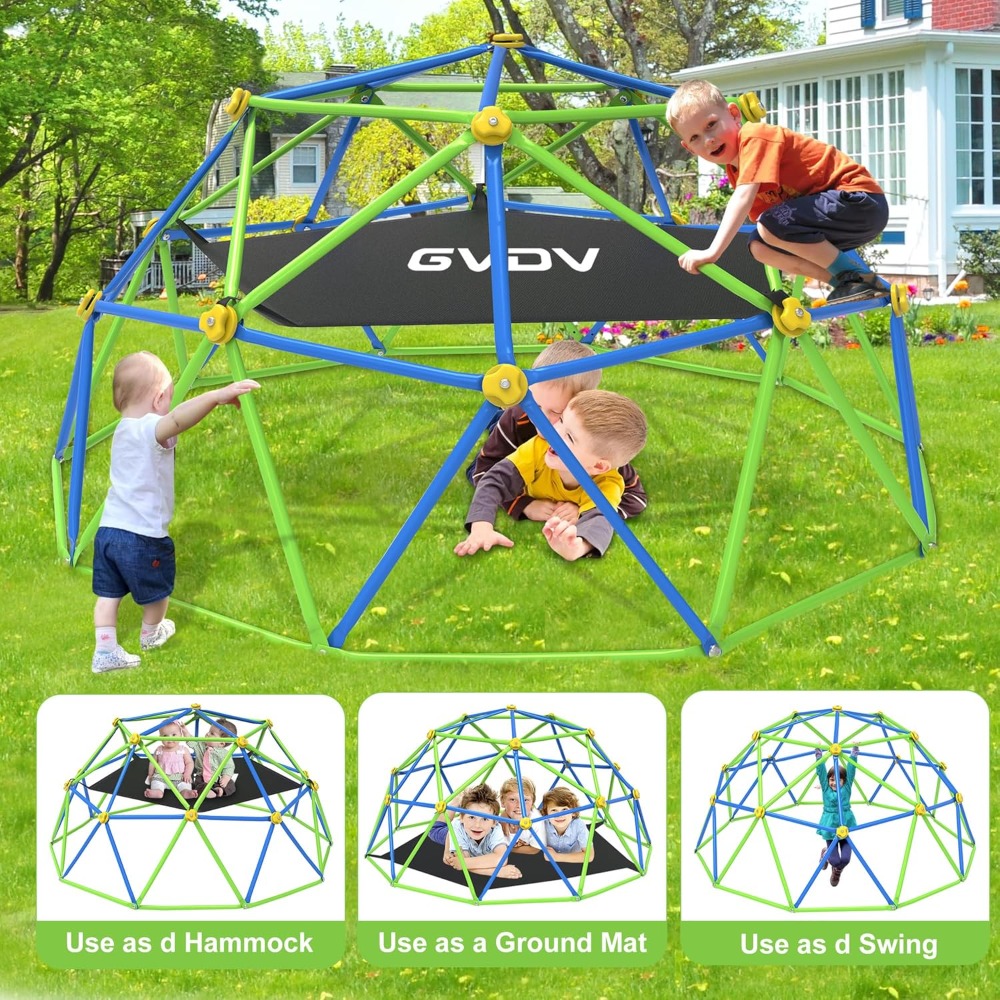 هيكل لعب هندسي للأطفال في الهو - مراجعة Kids Outdoor Climbing Dome وسعره