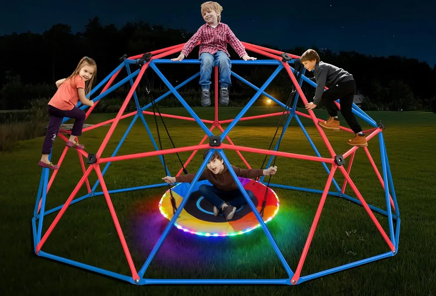 مجموعة ألعاب التسلق والتأرجح ه - مراجعة Kids Outdoor Climbing Dome وسعره