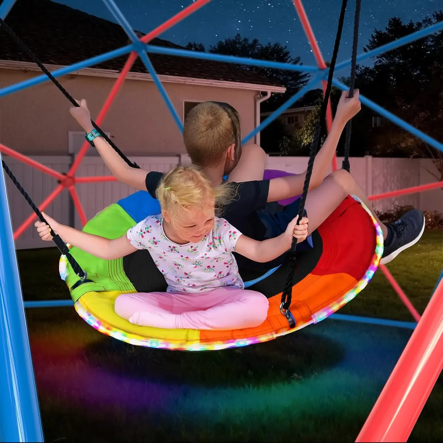 مجموعة ألعاب التسلق والتأرجح ه - مراجعة Kids Outdoor Climbing Dome وسعره