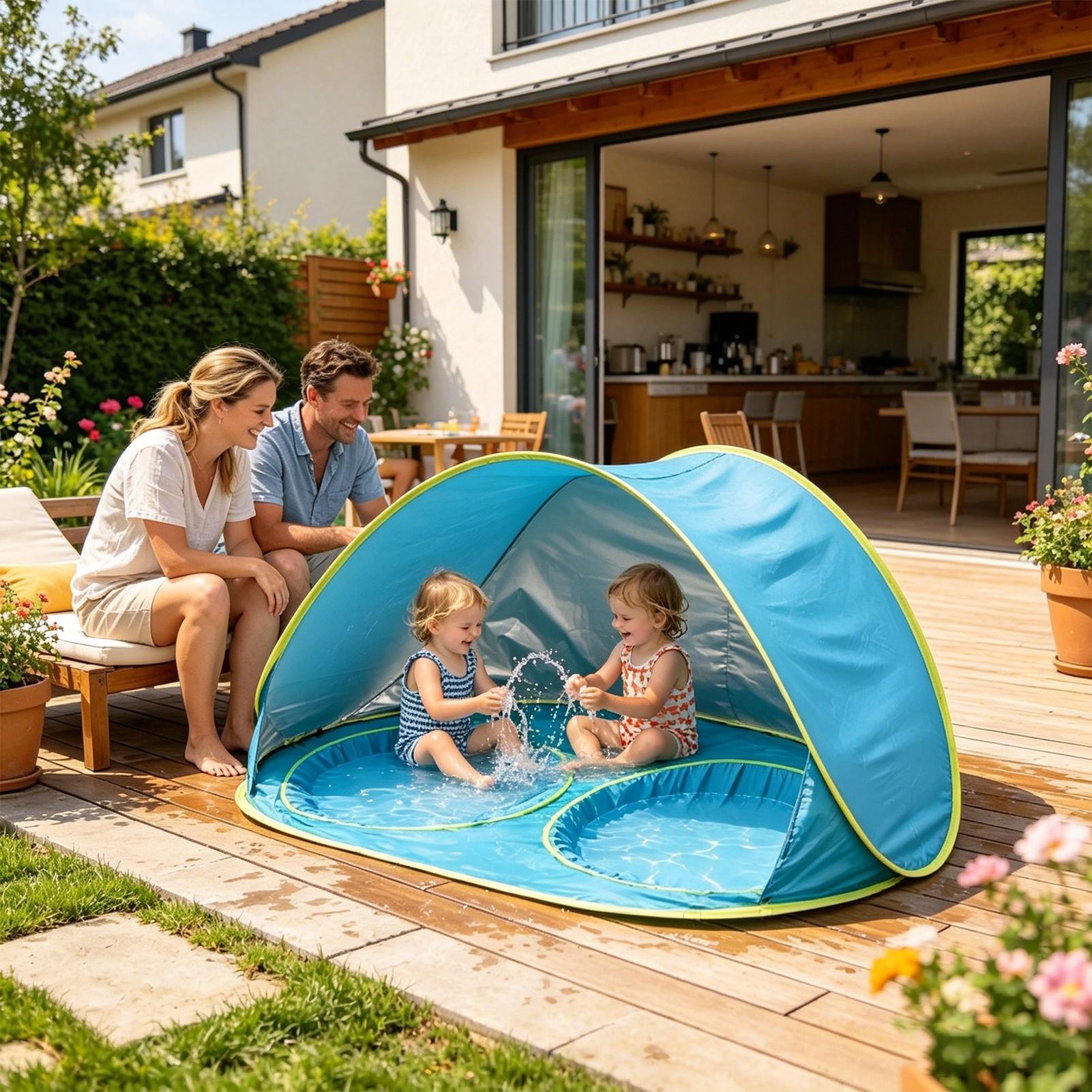 خيمة شاطئية للأطفال مع حماية م - مراجعة Kids Outdoor Activity Centre وسعره