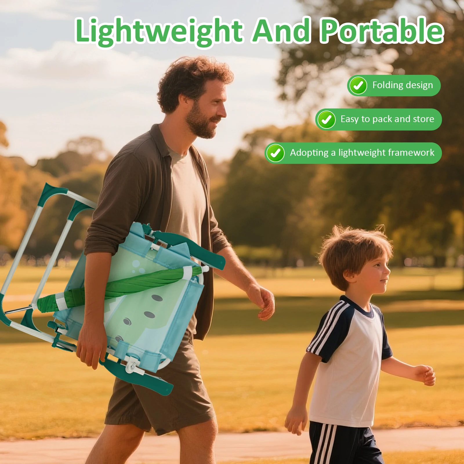 كرسي شاطئ قابل للطي للأطفال مع - مراجعة Kids Outdoor Lounge Chair With Umbrella وسعره
