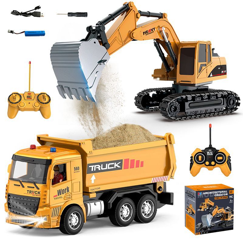 لعبة حفارة تعمل بالتحكم عن بعد - مراجعة Kids Outdoor Vehicles وسعره