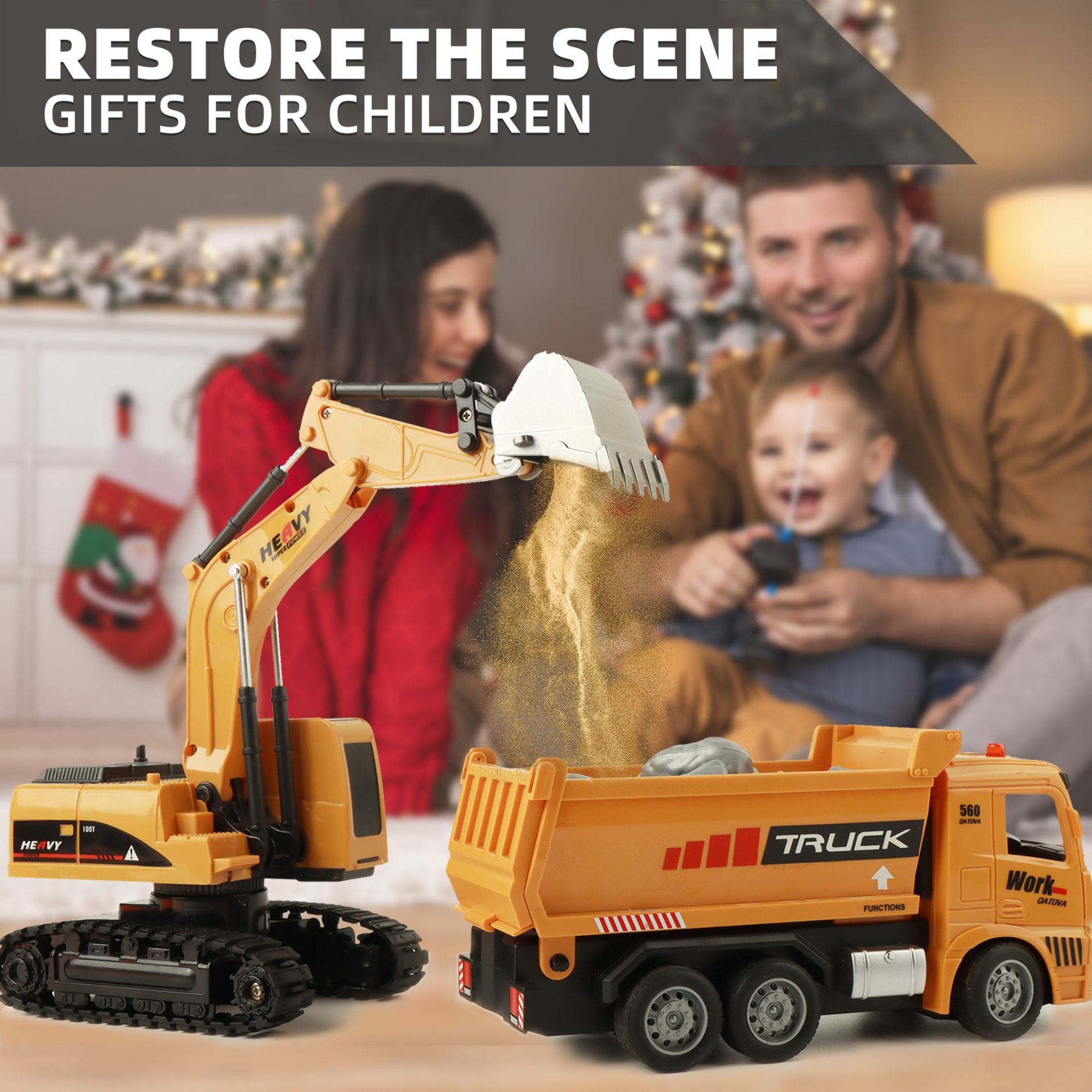 لعبة حفارة تعمل بالتحكم عن بعد - مراجعة Kids Outdoor Vehicles وسعره