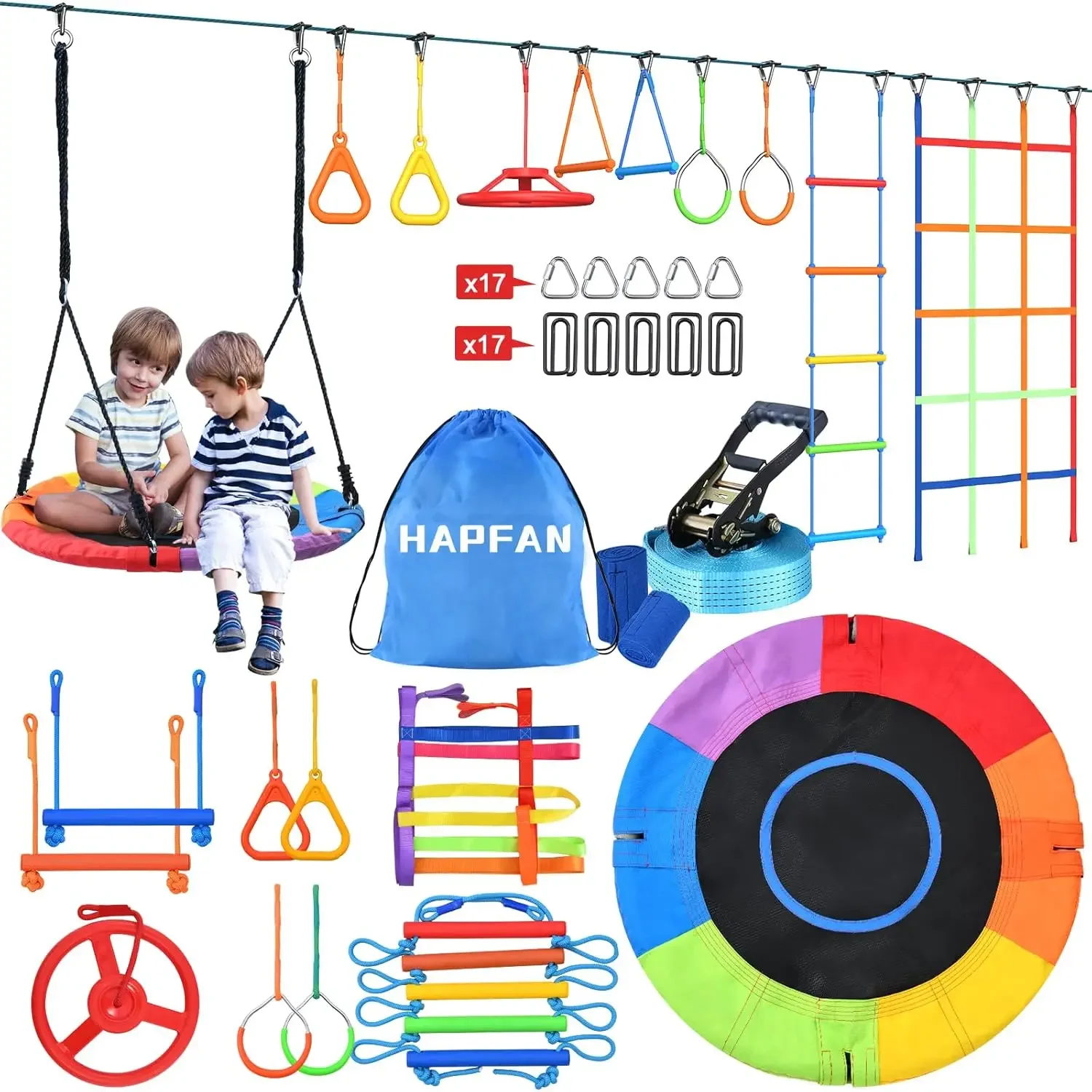 مجموعة ألعاب نينجا واريور من ه - مراجعة Kids Outdoor Ninja Course وسعره