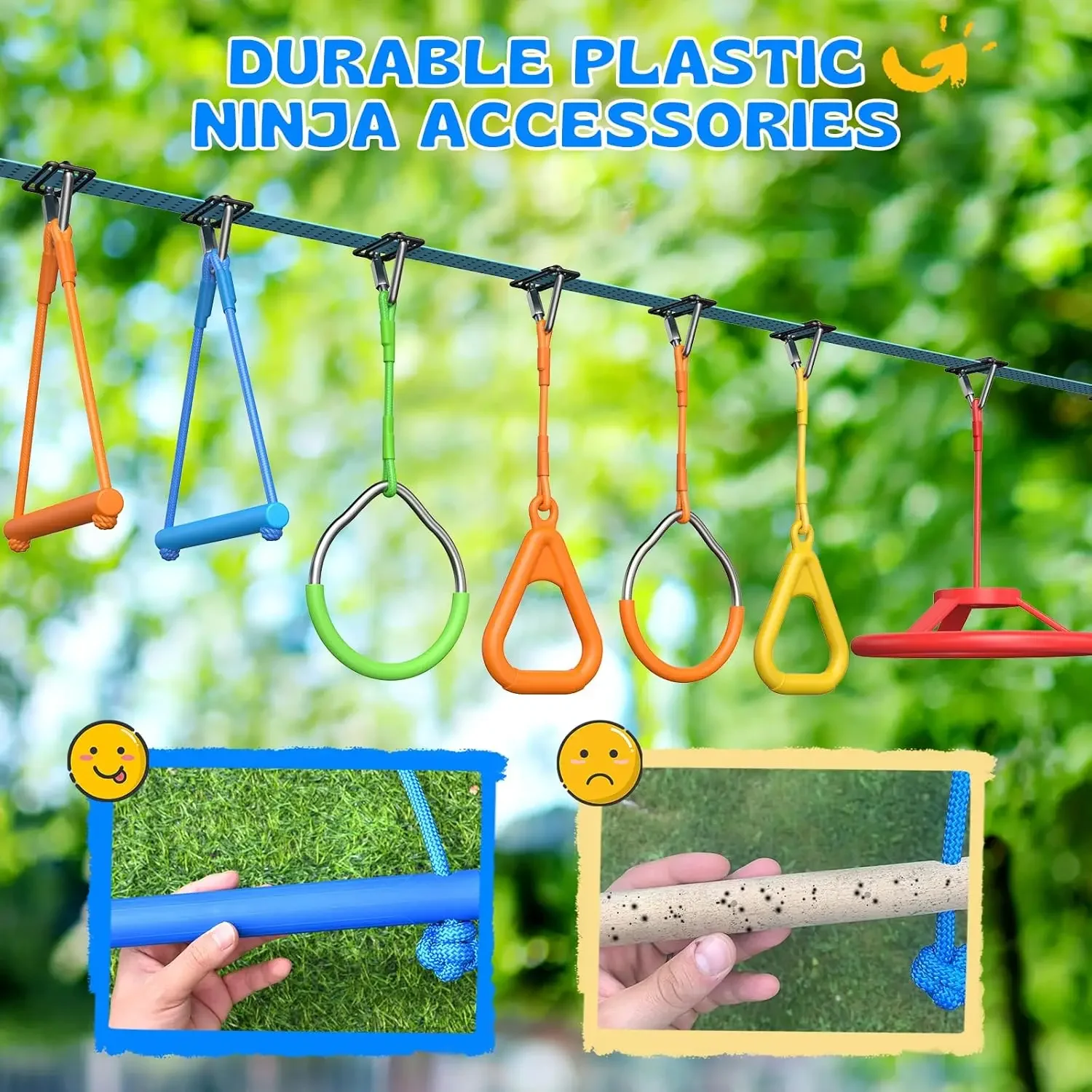 مجموعة ألعاب نينجا واريور من ه - مراجعة Kids Outdoor Ninja Course وسعره